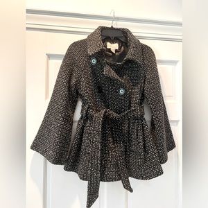White House Black Market tweed pea coat